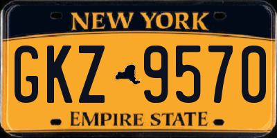 NY license plate GKZ9570