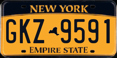 NY license plate GKZ9591