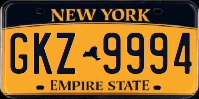 NY license plate GKZ9994