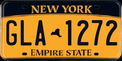 NY license plate GLA1272