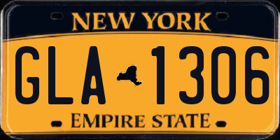 NY license plate GLA1306