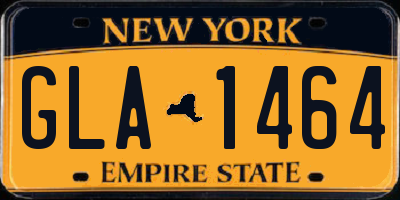 NY license plate GLA1464