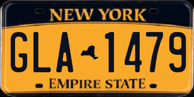 NY license plate GLA1479