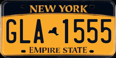 NY license plate GLA1555