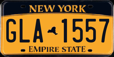 NY license plate GLA1557