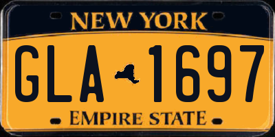 NY license plate GLA1697