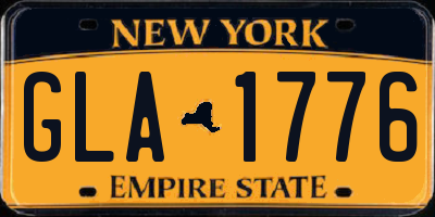 NY license plate GLA1776