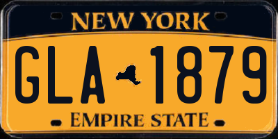 NY license plate GLA1879