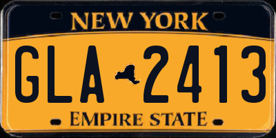 NY license plate GLA2413