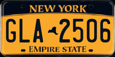 NY license plate GLA2506