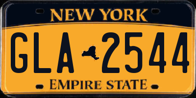 NY license plate GLA2544