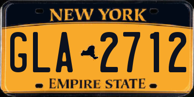 NY license plate GLA2712