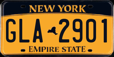 NY license plate GLA2901