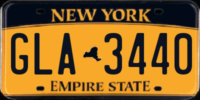 NY license plate GLA3440