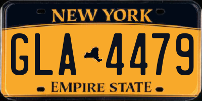 NY license plate GLA4479