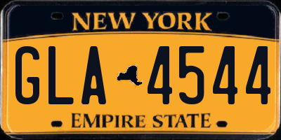 NY license plate GLA4544