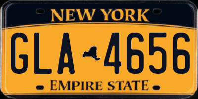NY license plate GLA4656