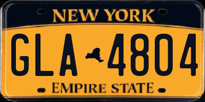 NY license plate GLA4804