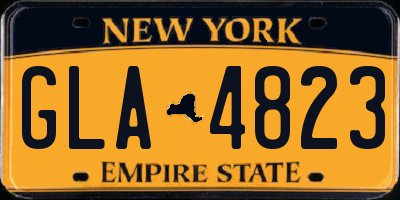 NY license plate GLA4823