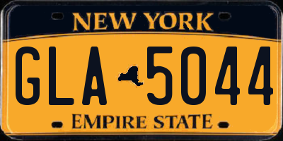 NY license plate GLA5044