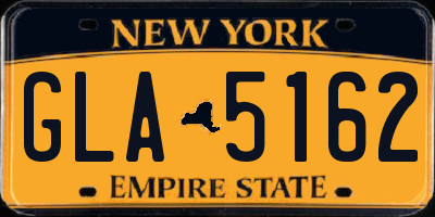 NY license plate GLA5162