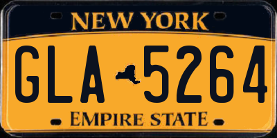 NY license plate GLA5264