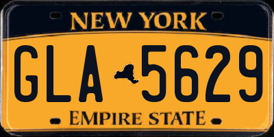 NY license plate GLA5629