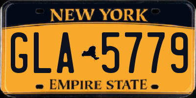 NY license plate GLA5779