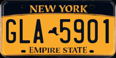 NY license plate GLA5901
