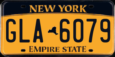 NY license plate GLA6079
