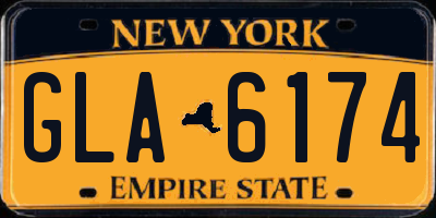 NY license plate GLA6174