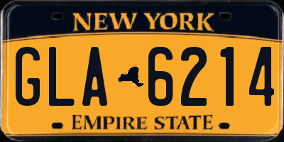NY license plate GLA6214