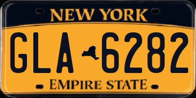 NY license plate GLA6282