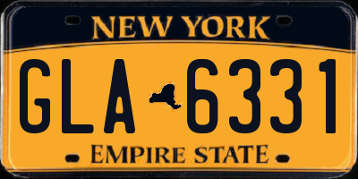 NY license plate GLA6331