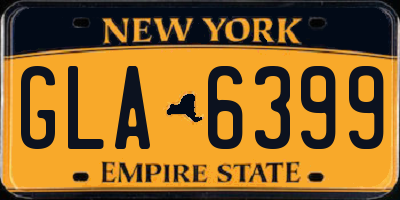 NY license plate GLA6399