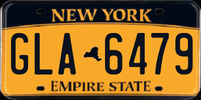 NY license plate GLA6479