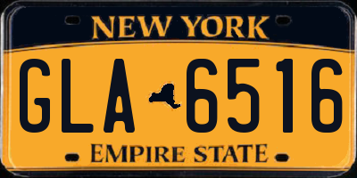 NY license plate GLA6516