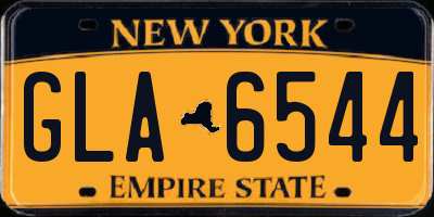 NY license plate GLA6544