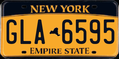 NY license plate GLA6595