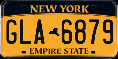 NY license plate GLA6879