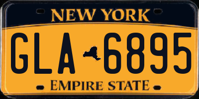 NY license plate GLA6895