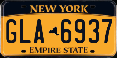 NY license plate GLA6937