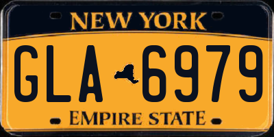 NY license plate GLA6979