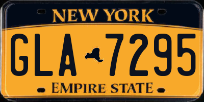 NY license plate GLA7295