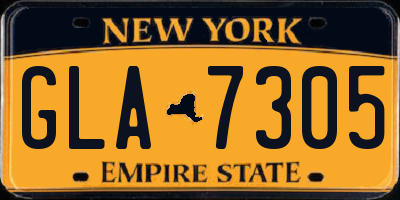 NY license plate GLA7305