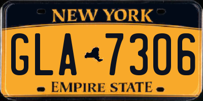 NY license plate GLA7306