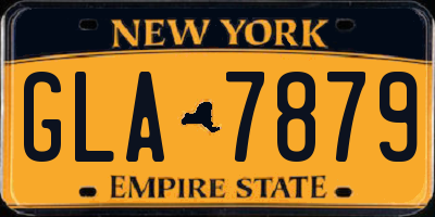NY license plate GLA7879