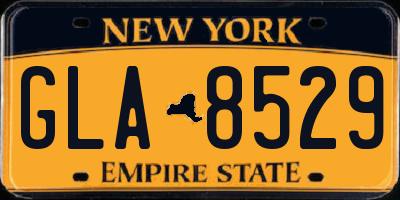 NY license plate GLA8529