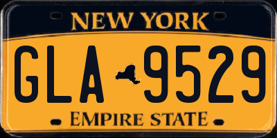 NY license plate GLA9529