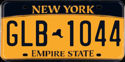 NY license plate GLB1044